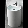 aluminum stone pedestal sink